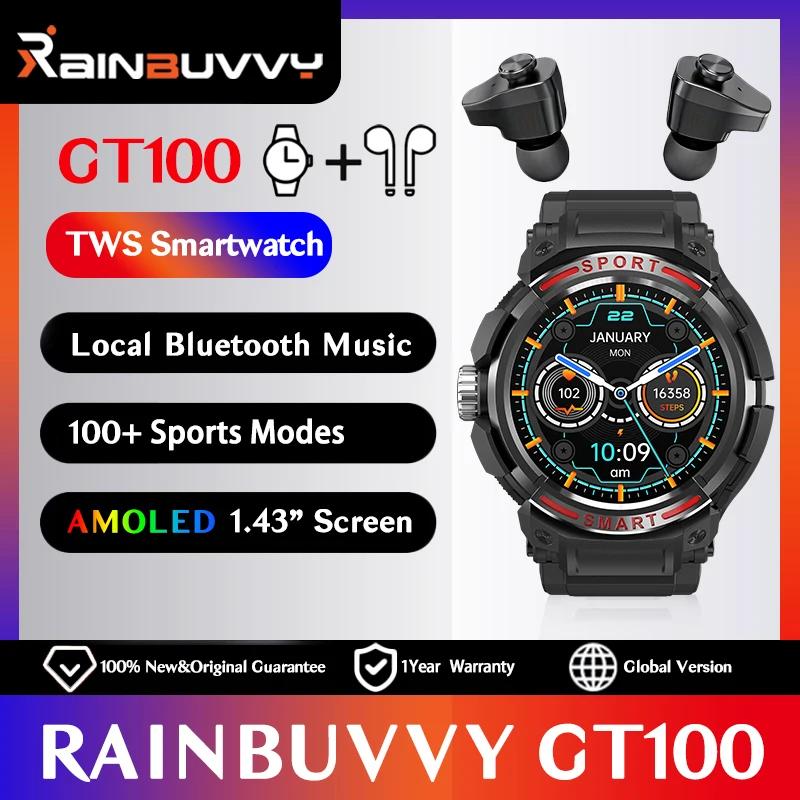 Rainbuvvvy GT100 Ʈ ġ TWS BT , NFC 50 , ſ   100 +  ,  ȭ ð